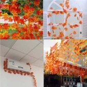 Nettenevime Yapay Çiçek Sarmaşık Sonbahar Rengi 5li Bağ thumbnail 8