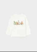 Mayoral Beyaz Bebek Uzun Kol Tshirt - 2