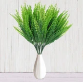 Nettenevime Kuşkonmaz İnce Yaprak Yapay Çiçek Yeşil Demet thumbnail 3