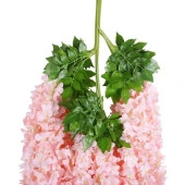 Nettenevime Sarkan Yapay Çiçek Akasya PEMBE AÇIK 80 cm 3 Sarkan Dallı 12 ADET BAĞ thumbnail 6