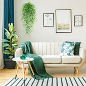 Nettenevime Yapay Çiçek Sarkan Yeşil Bitki Yapay Sarmaşık ty60 Yeşil thumbnail 3