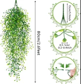 Nettenevime Yapay Çiçek Sarkan Yeşil Bitki Yapay Sarmaşık ty60 Yeşil thumbnail 7