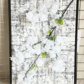 Nettenevime Yapay Çiçek Bahar Dalı Japon Kiraz Çiçeği 90 cm BEYAZ thumbnail 5