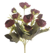 Nettenevime Yapay Çiçek Erengül Yapay Gül Demeti 6 Çiçekli MÜRDÜM thumbnail 2