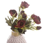 Nettenevime Yapay Çiçek Erengül Yapay Gül Demeti 6 Çiçekli MÜRDÜM thumbnail 3