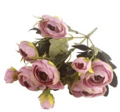 Nettenevime Yapay Çiçek Erengül Yapay Gül Demeti 6 Çiçekli PEMBE thumbnail 1