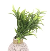 Nettenevime Yapay Çiçek Sivri Yapraklı Şimşir Demet Garnitür Yeşil Aradal Dekoratif Yapay Bitki thumbnail 3