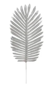 Nettenevime Yapay Çiçek Palmiye Yaprağı Gümüş Silver Renk 3 ADET Yapay Yaprak thumbnail 6