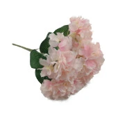 Nettenevime Yapay Çiçek Ortanca Demeti Pembe Açık 5 Kafalı Büyük Boy 43 cm thumbnail 2