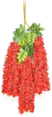 Nettenevime Sarkan Yapay Çiçek Akasya KIRMIZI 80 cm 3 Sarkan Dallı 12 ADET BAĞ thumbnail 2