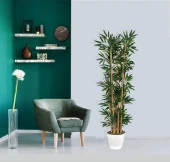 Nettenevime Yapay Bambu Ağacı 5 Sopalı 150 cm Yoğun Yapraklı thumbnail 2