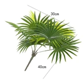 Yapay Çiçek Yelpaze Palmiye 8 Yapraklı  Demet 50*40cm Salon Çiçeği Yapay Bitki - 5
