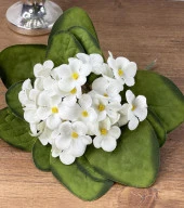 3lü Set Yapay Çiçek Kadife Menekşe Gerçekçi Doku - 2