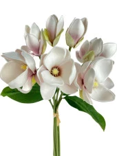 Nettenevime Yapay Çiçek Manolya Letex Eva Magnolia 33cm Pudra Uçuk Lila - 5