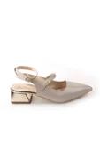 Papuçcity Sprs 02827 4 Cm Topuklu Kadın Arkası Açık Stiletto Ayakkabı - 7