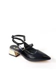 Papuçcity Sprs 02827 4 Cm Topuklu Kadın Arkası Açık Stiletto Ayakkabı - 1