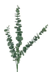 Nettenevime Yapay Çiçek Yeşil Okaliptus 3Dallı Uzun Dal 76cm Eucalyptus thumbnail 3