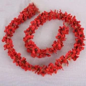 Nettenevime Yapay Çiçek Dolanan Sarkan Ortanca Çiçekli 100 cm KIRMIZI thumbnail 3