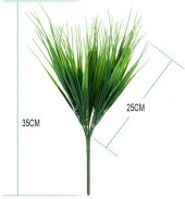 Nettenevime Yapay Çiçek Saz Demet 10 ADET Garnitür Yeşil Aradal Dekoratif Yapay Bitki thumbnail 3