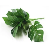 Yapay Çiçek Demet Monstera 35cm 9 Dal Yapay Bitki - 2