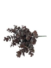 Nettenevime Yapay Çiçek Okaliptus Şimşir Demeti Pudralı Pastel Kahverengi Garnitür Aradal Dekoratif Yapay Bitki thumbnail 5