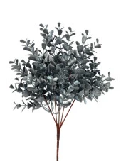 Nettenevime Yapay Çiçek Gümüş Renk Büyük Okaliptus Şimşir Demeti Garnitür Aradal Dekoratif Yapay Bitki thumbnail 1
