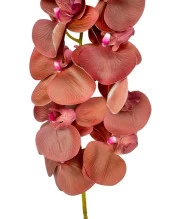 Nettenevime Yapay Çiçek Bordo Koyu Islak Orkide Gerçeksi Doku Uzun Dal 90 cm thumbnail 4