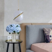 Nettenevime Yapay Çiçek Ortanca Çiçeği Demeti 43 cm Mavi Açık thumbnail 3