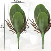 Nettenevime 2li Set Yapay Çiçek Orkide Yaprağı Doğal Görünüm thumbnail 5