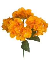 Nettenevime Yapay Çiçek Ortanca Çiçeği Demeti 43 cm Somon Orange thumbnail 5