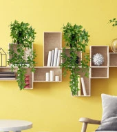 Nettenevime Yapay Çiçek Saksıda Sarkan Fejka Yeşil Limon Yaprağı Yapay Sarmaşık 60cm thumbnail 3