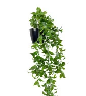 Nettenevime Yapay Çiçek Saksıda Sarkan Fejka Yeşil Limon Yaprağı Yapay Sarmaşık 60cm thumbnail 7