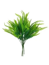 Nettenevime 3lüSet Yapay Çiçek Kuşkonmaz Demet Garnitür Yeşil Aradal Dekoratif Yapay Bitki thumbnail 1