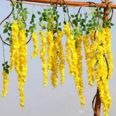 Nettenevime Yapay Çiçek Sarkan 3 Dallı Akasya 90cm SARI thumbnail 5