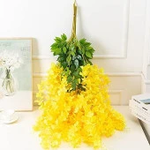 Nettenevime Sarkan Yapay Çiçek Akasya Sarı Renk 80 cm 3 Sarkan Dallı 12 ADET BAĞ thumbnail 3