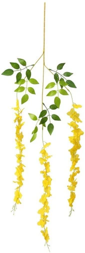 Nettenevime Sarkan Yapay Çiçek Akasya Sarı Renk 80 cm 3 Sarkan Dallı 12 ADET BAĞ thumbnail 4