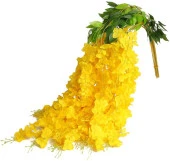 Nettenevime Sarkan Yapay Çiçek Akasya Sarı Renk 80 cm 3 Sarkan Dallı 12 ADET BAĞ thumbnail 5