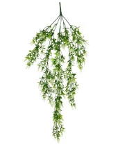 Nettenevime Yapay Çiçek Sarkan Bitki Beyaz 5 Dallı Sarkan Çiçek TY62-2BYZ thumbnail 1