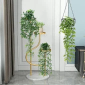 Nettenevime Yapay Çiçek Sarkan Fesleğen 60cm 5Dallı ty120 Yapay Sarmaşık Yeşil thumbnail 6