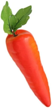 Nettenevime Yapay Sebze Havuç Carrot 1adet 15*4cm Gerçek Boyut thumbnail 3