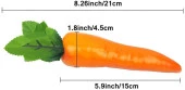 Nettenevime Yapay Sebze Havuç Carrot 1adet 15*4cm Gerçek Boyut thumbnail 5