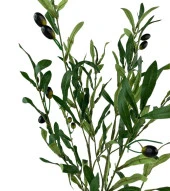Nettenevime Yapay Çiçek Siyah Saksıda Zeytin Dalı 60cm thumbnail 3