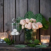 Nettenevime Yapay Çiçek 5 Palmiye ve 5 Monstera Yaprağı thumbnail 5