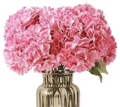 Nettenevime Yapay Çiçek Ortanca Çiçeği Demeti 43 cm Pembe thumbnail 5