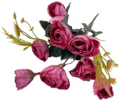 Nettenevime Yapay Çiçek Erengül Demeti 5 Dallı Pembe Koyu thumbnail 3