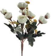 Nettenevime Yapay Çiçek Erengül Demeti 5 Dallı Beyaz thumbnail 1