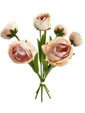 Nettenevime Yapay Çiçek Islak Yapraklı Şakayık Erengül 7 Çiçekli 30cm thumbnail 1