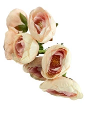 Nettenevime Yapay Çiçek Islak Yapraklı Şakayık Erengül 7 Çiçekli 30cm thumbnail 2