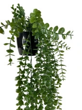 Nettenevime Yapay Çiçek Saksıda Sarkan Şimşir Okaliptus Yapay Sarmaşık Pastel 60cm thumbnail 4