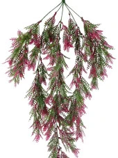 Nettenevime Yapay Çiçek Sarkan Çiçek Yeşil Bordo Fern725 Yapay Sarmaşık  70*30cm UV Katkılı Güneşe Dayanıklı - 5